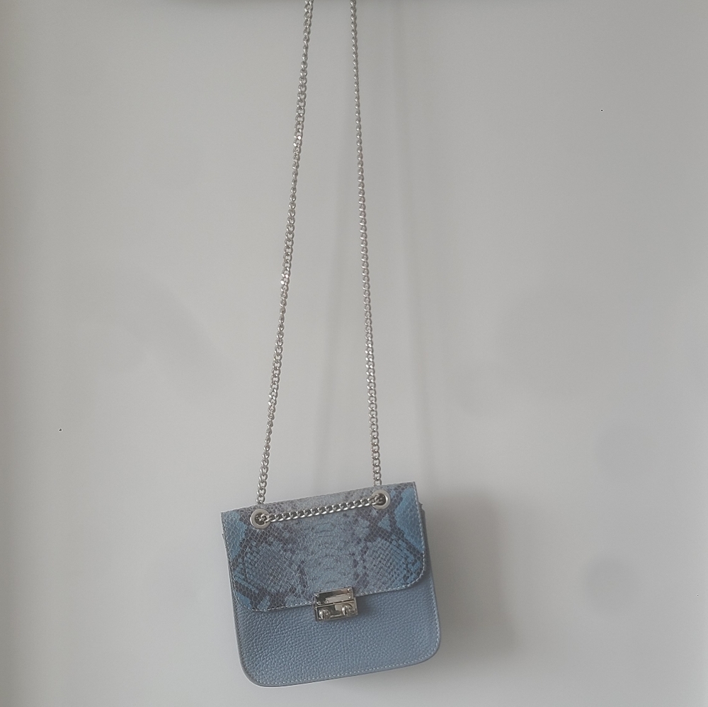 Blue Python Leather Purse - Picture 3 of 8